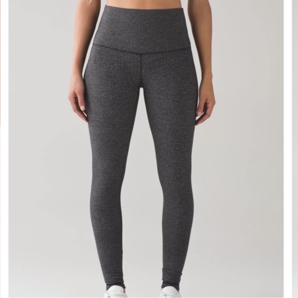 Lululemon Wunder Under Pant (Hi-Rise) Heathered Herringbone